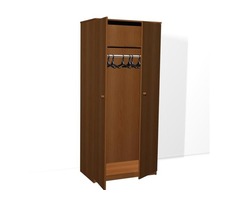 Шкаф для одежды ДСП одностворчатый ,шкаф внутри полка и штанга ,шкаф по низкой цене | dobob.org - 1