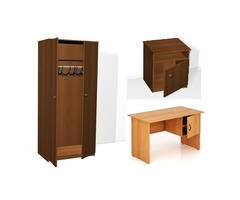 Шкаф для одежды ДСП трехдверный с антресолью комбинированный,шкафы,тумбы | dobob.org - 3