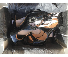 Босоножки туфли casadei италия 39 размер черные лак кожа платформа 1 см каблук шпилька 11 см одевали | dobob.org - 4