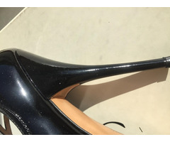 Босоножки туфли casadei италия 39 размер черные лак кожа платформа 1 см каблук шпилька 11 см одевали | dobob.org - 7