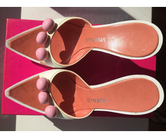 Босоножки сабо vivien lee италия 39 размер белые платформа каблук шпилька 11см женская обувь лето ле | dobob.org - 3