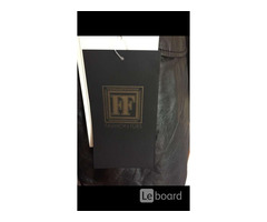 Пуховик куртка новая fashion furs италия 44 46 s m кожа черный мех чернобурка капюшон женский плащ п | dobob.org - 4