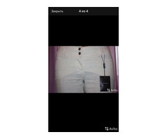 Брюки лён новые dolce&gabbana италия м 46 клёш под джинсы женские бежевые шитье | dobob.org - 4