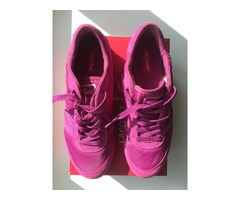 Кроссовки кеды новые lacoste 39 размер замша текстиль цвет розовый фукси подошва легкая обувь женска | dobob.org - 2