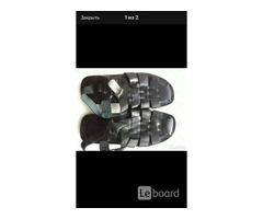 Сандалии новые мужские кожа черные 45 44 размер босоножки лето подошва прорезинена санадли обувь лет | dobob.org - 2