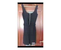 Платье сарафан новый eureka италия s m 44 46 черный мини стретч мягкая ткань плотная миди оборки | dobob.org - 2