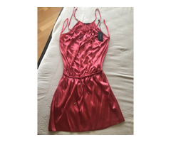Платье сарафан новый patrizia pepe италия 42 44 46 s m размер розовое коралл цвет ткань атлас шелк | dobob.org - 3