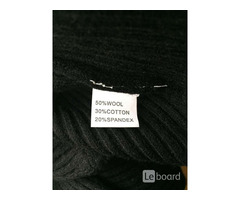 Платье новое чёрное м 46 вязаное футляр по фигуре миди шерсть разные цвета лапша чулок женское тепло | dobob.org - 3