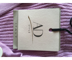Кофта новая ad style италия 44 46 м s женская фиолетовая лапша вязаная лаванда | dobob.org - 3