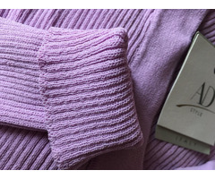 Кофта новая ad style италия 44 46 м s женская фиолетовая лапша вязаная лаванда | dobob.org - 7