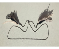 Колье цепочка цепь бижутерия украшение перья чёрные розовые мода стиль бренд тренд 42 44 46 48 40 | dobob.org - 1