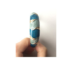 Браслет на руку стразы сваровски swarovski кристаллы голубой синий бижутерия украшения на руку | dobob.org - 4