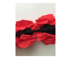 Ободок на волосы в стиле dolce&gabbana красный цветы розы украшение бижутерия аксессуары | dobob.org - 4