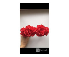 Ободок на волосы в стиле dolce&gabbana красный цветы розы украшение бижутерия аксессуары | dobob.org - 7