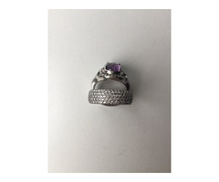 Кольцо новое серебро 19 камни циркон полностью вокруг много ювелирное украшение драгоценности женски | dobob.org - 4