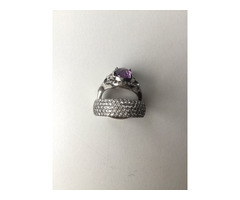 Кольцо новое серебро 19 камни циркон полностью вокруг много ювелирное украшение драгоценности женски | dobob.org - 8