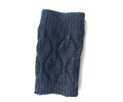 Перчатки новые 44 46 черные теплые верх съемный вязаные аксессуары начес митенки женские зимние | dobob.org - 5